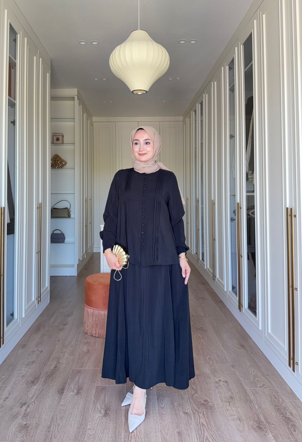 Müjde Etekli Takım — Kahverengi